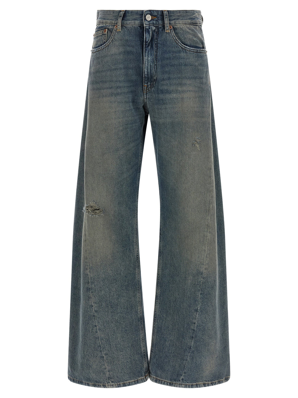 MM6 Maison Margiela Blue Cotton Jeans Denim