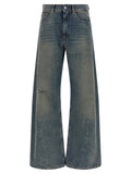 MM6 Maison Margiela Blue Cotton Jeans Denim