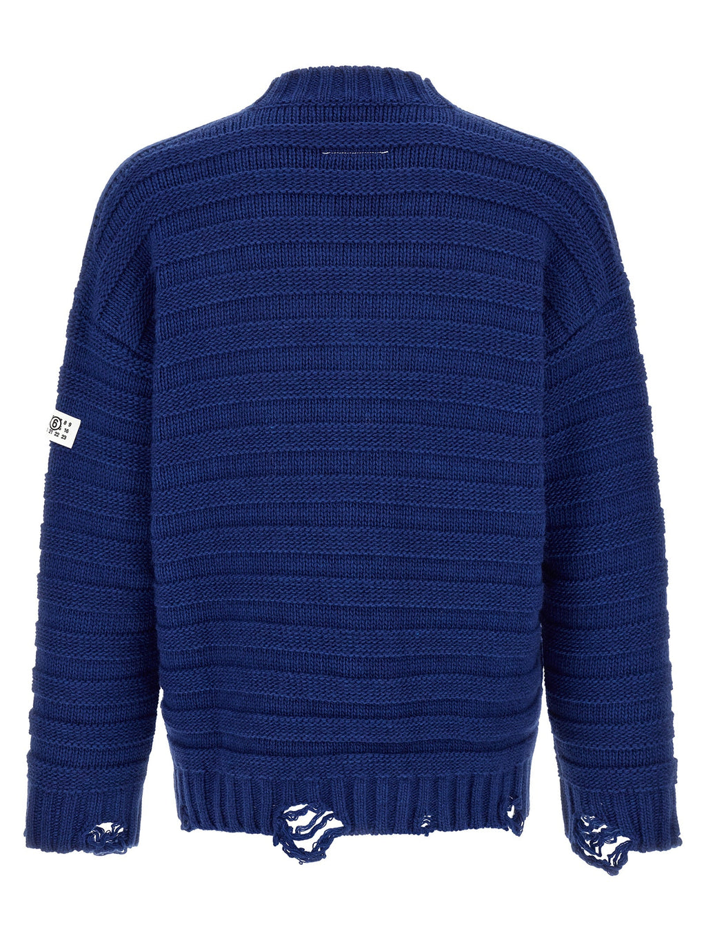 MM6 Maison Margiela Blue Virgin Wool Cardigan
