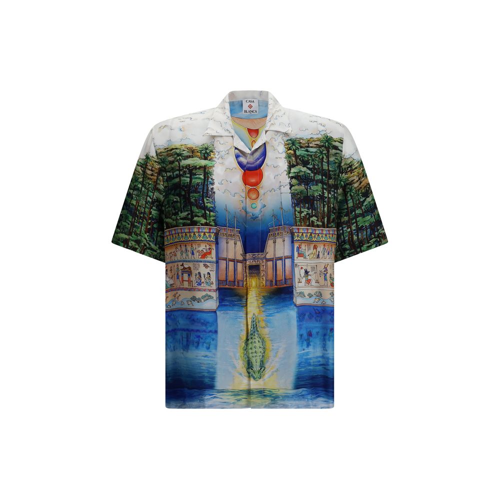 Casablanca Multicolor Silk Pattern Shirt