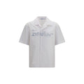 Off-White White Cotton Pattern Shirt