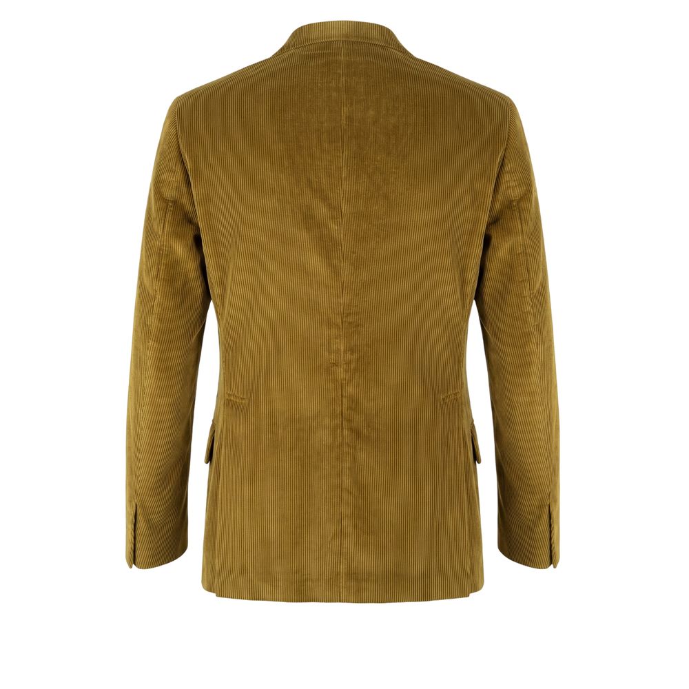 Peserico Green Cotton Men Jacket