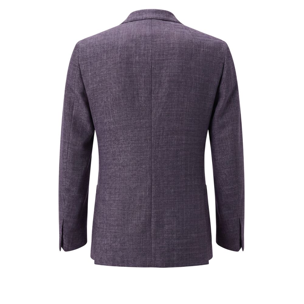 Peserico Blue Wool Men's Jacket