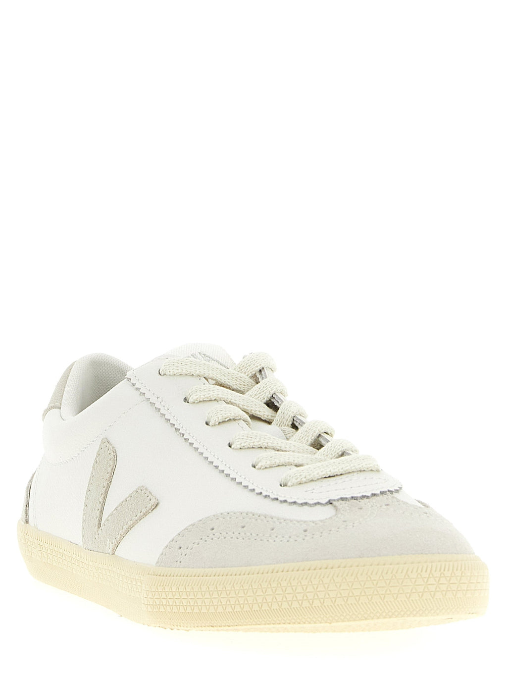 Veja Beige Genuine Leather Low Top Sneakers