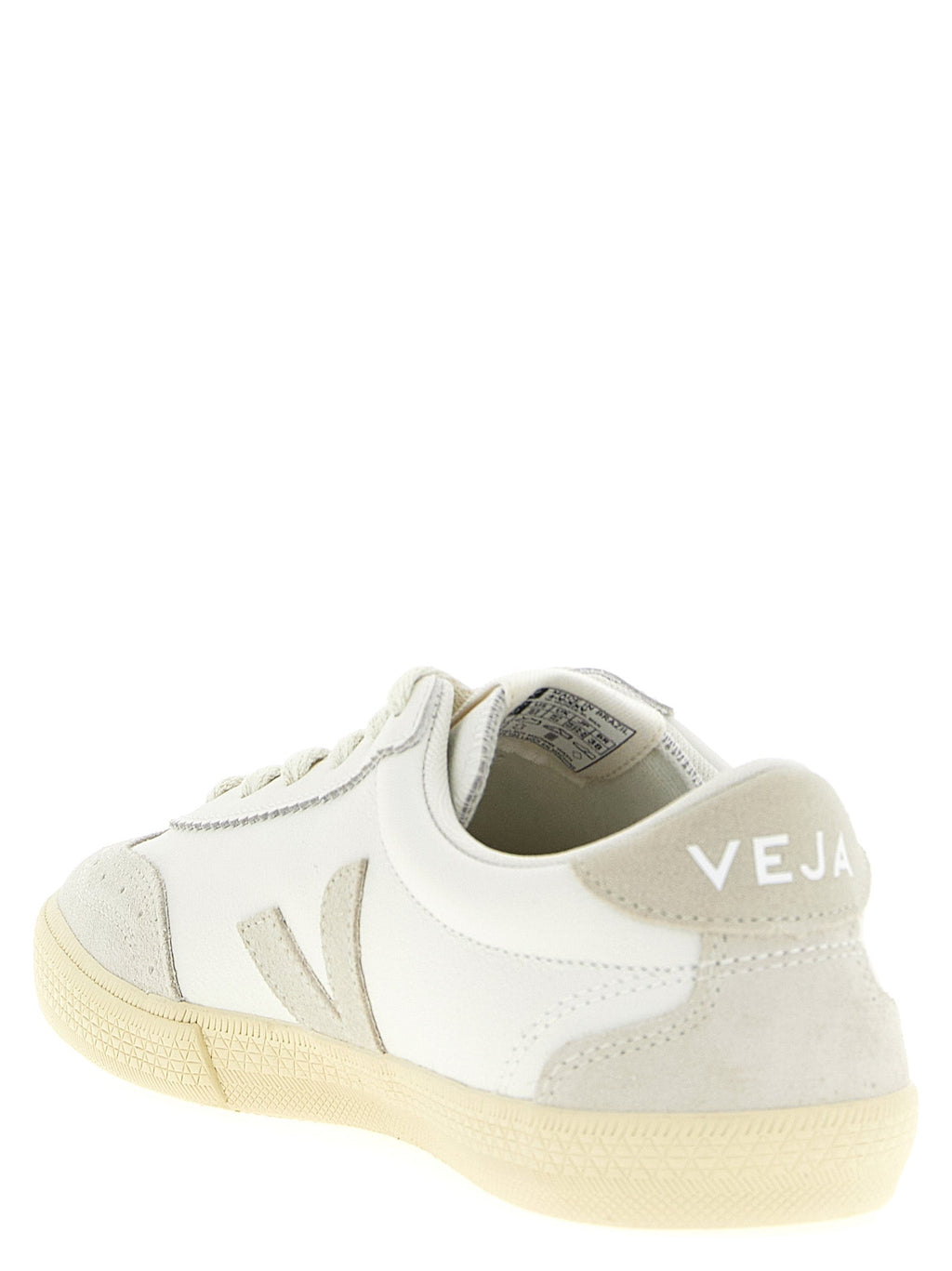 Veja Beige Genuine Leather Low Top Sneakers