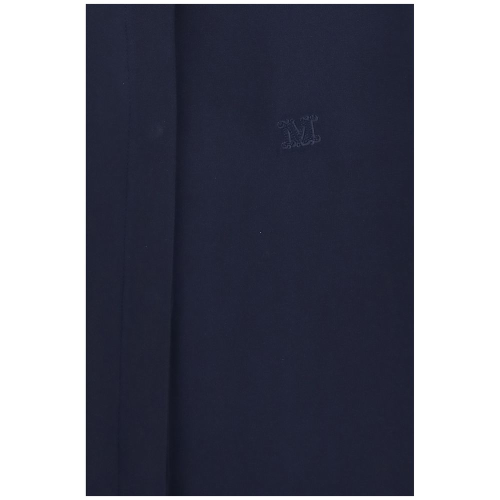 Max Mara Blue Silk Shirt