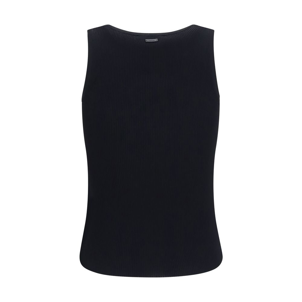 Max Mara Black Viscose Tank Tops