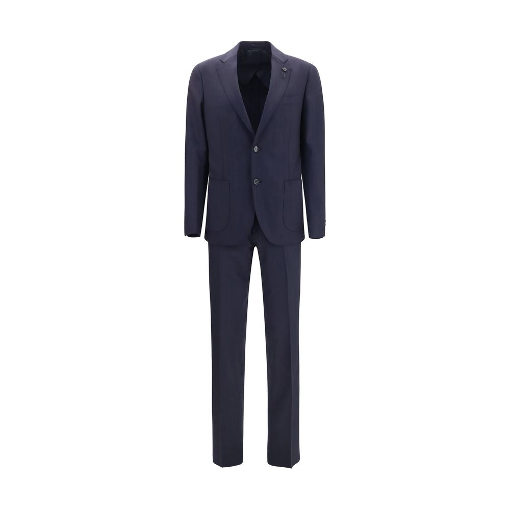 Lardini Blue Wool Oves Aries Two-Piece Suit