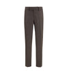 Lardini Brown Viscose Dress Pants