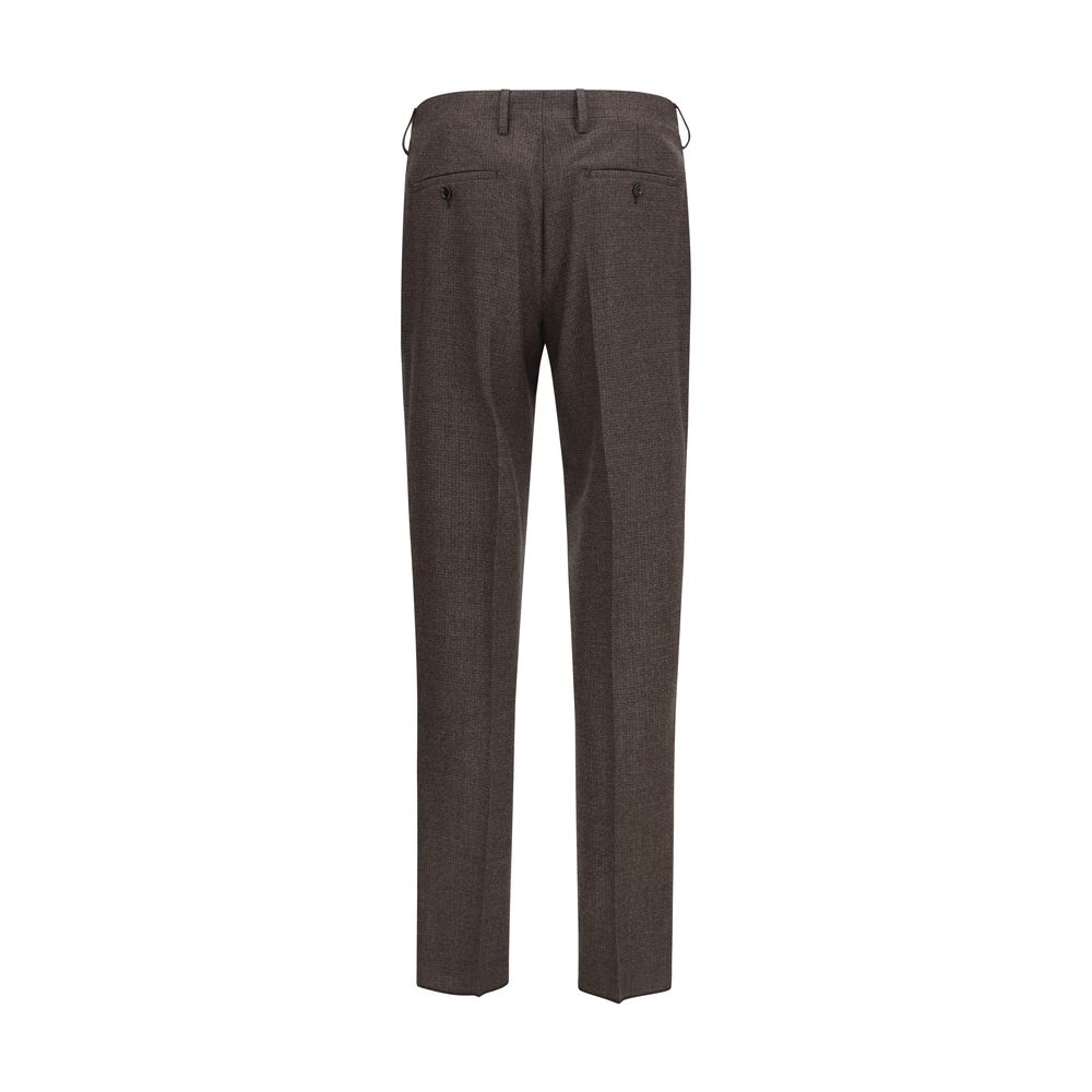 Lardini Brown Viscose Dress Pants