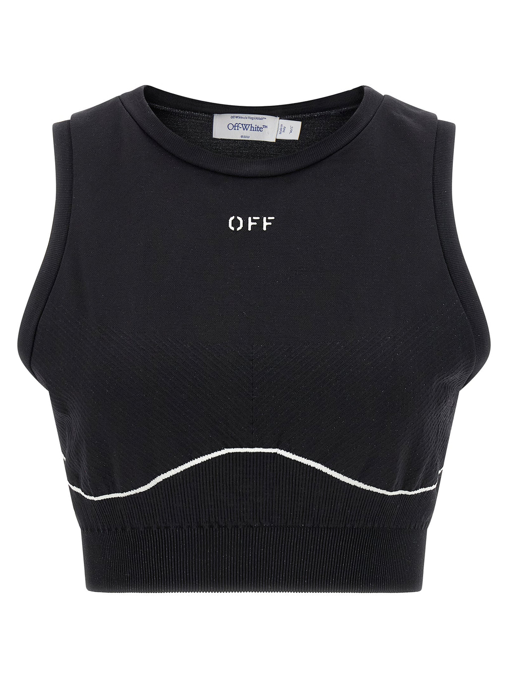 Off-White Black Polyamide Sport Bra Off-White