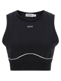 Off-White Black Polyamide Sport Bra Off-White