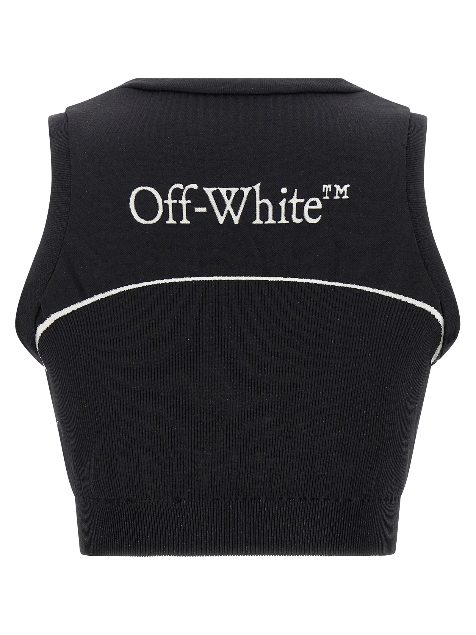 Off-White Black Polyamide Sport Bra Off-White