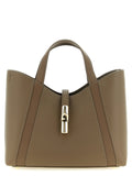 Furla Gray Calfskin Tote Bag
