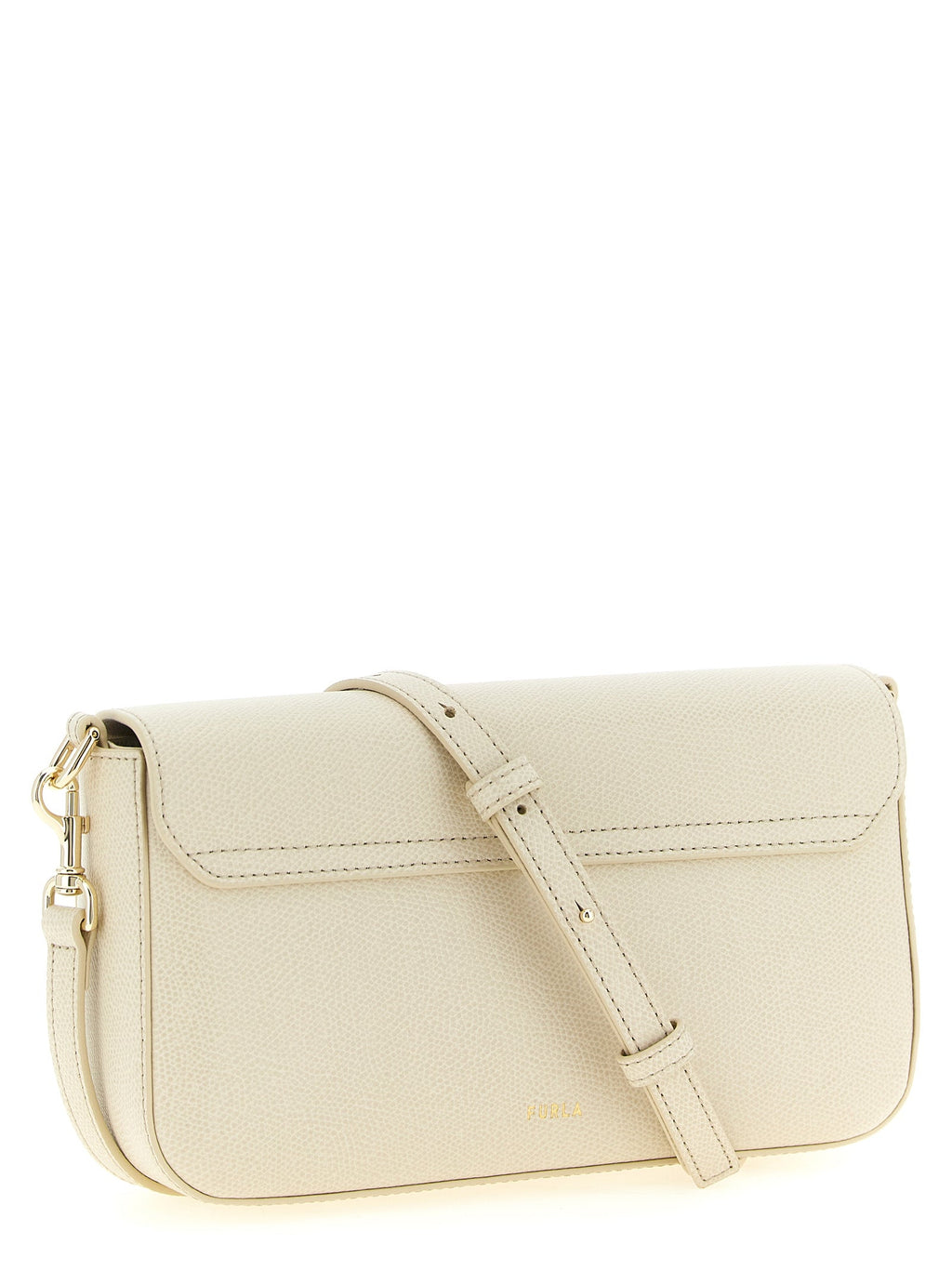 Furla White Calfskin Crossbody Bag