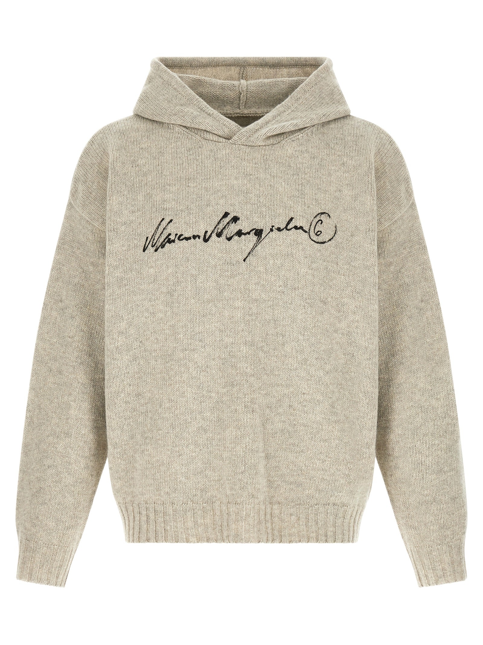 MM6 Maison Margiela Gray Wool Cardigan