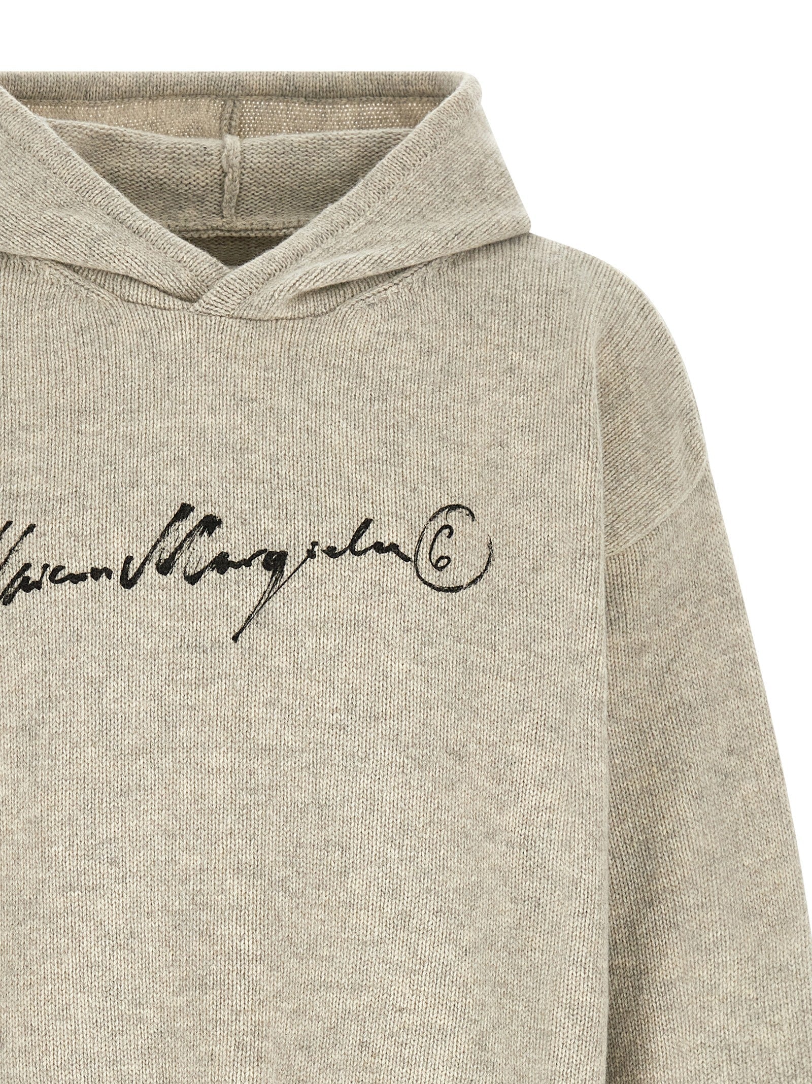 MM6 Maison Margiela Gray Wool Cardigan