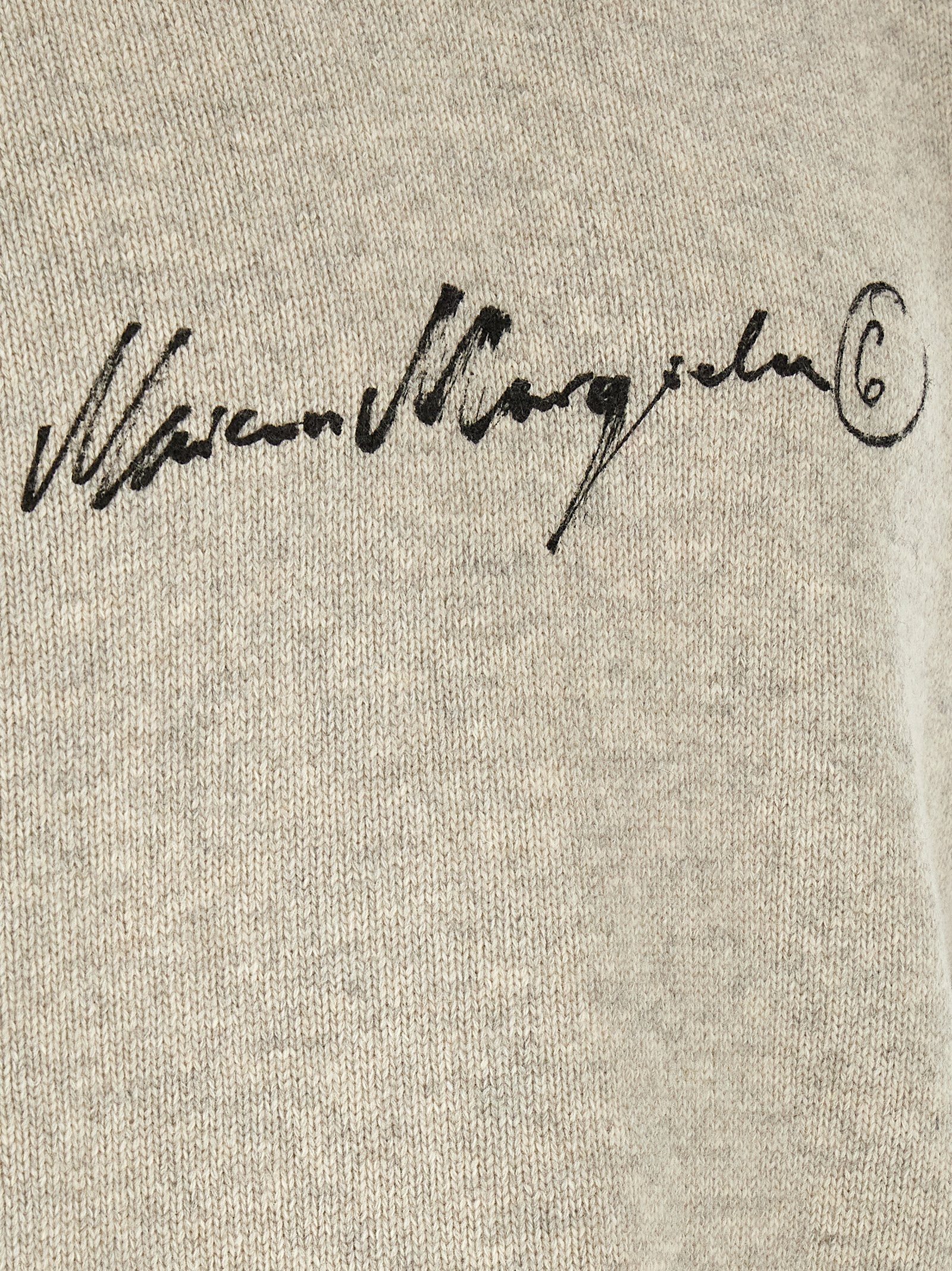 MM6 Maison Margiela Gray Wool Cardigan