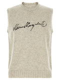 MM6 Maison Margiela Gray Wool Sweatshirt