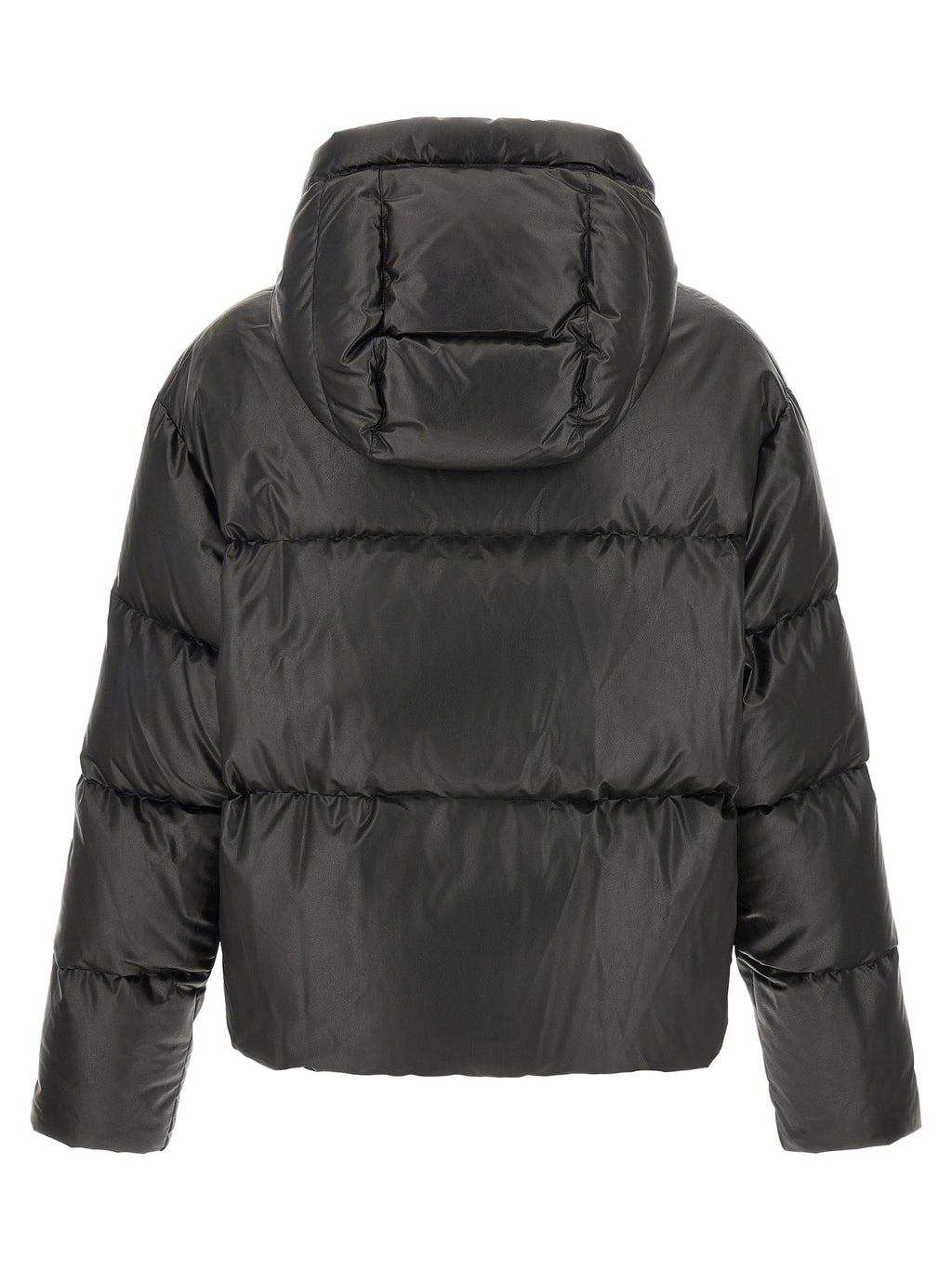 MM6 Maison Margiela Black Polyester Full-Length Jacket MM6 Maison Margiela