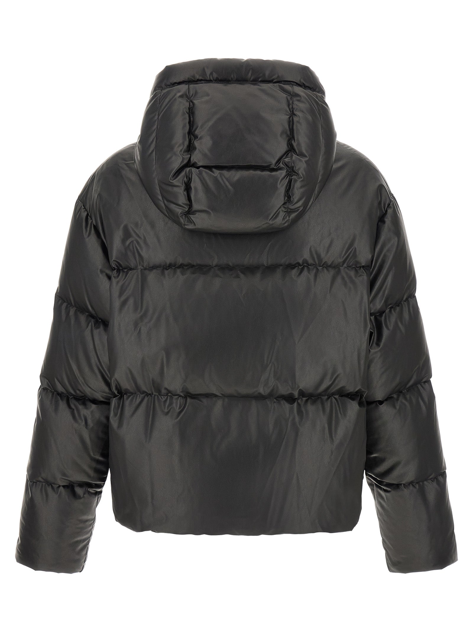 MM6 Maison Margiela Black Polyester Full-Length Jacket MM6 Maison Margiela
