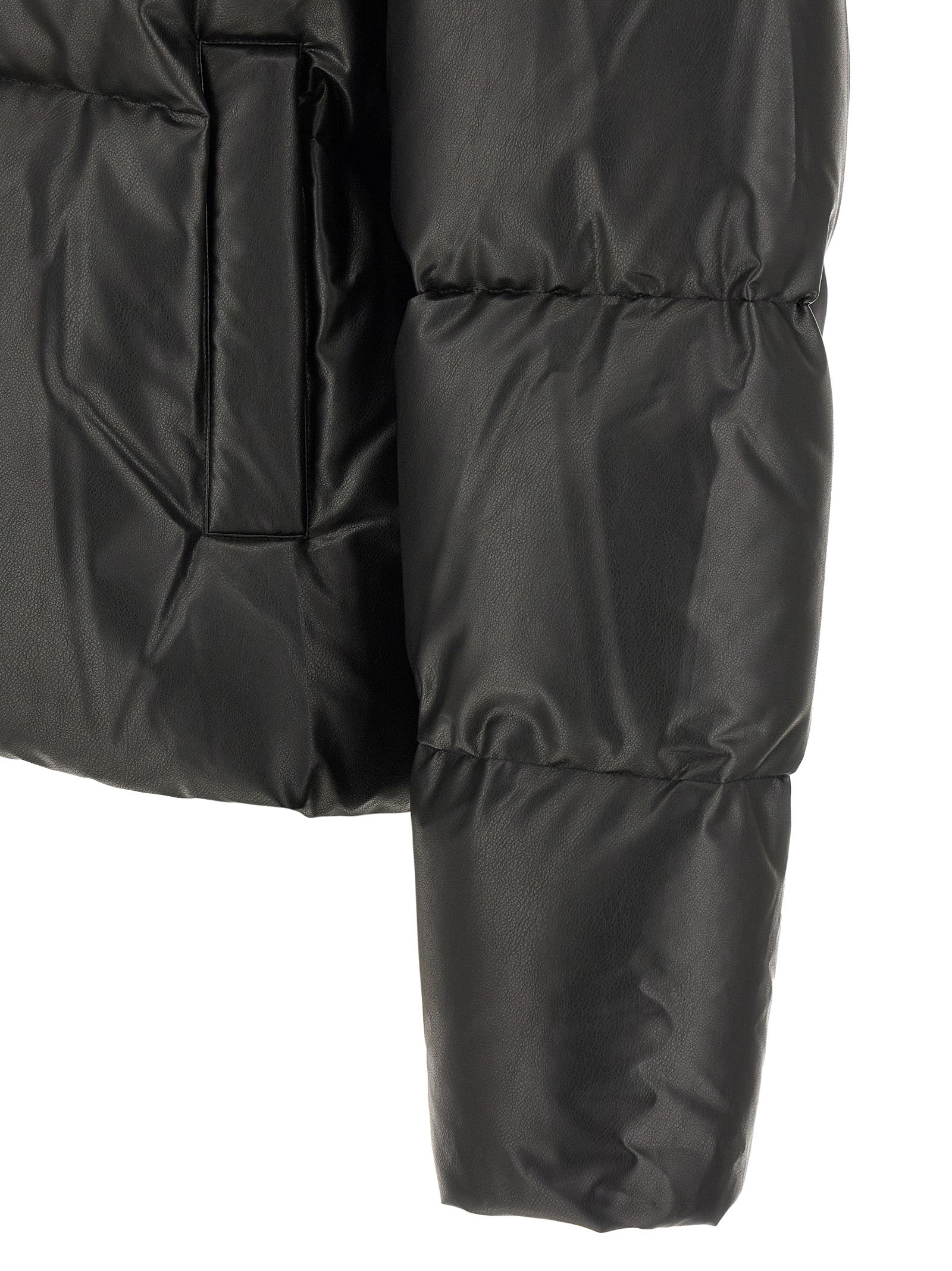 MM6 Maison Margiela Black Polyester Full-Length Jacket MM6 Maison Margiela