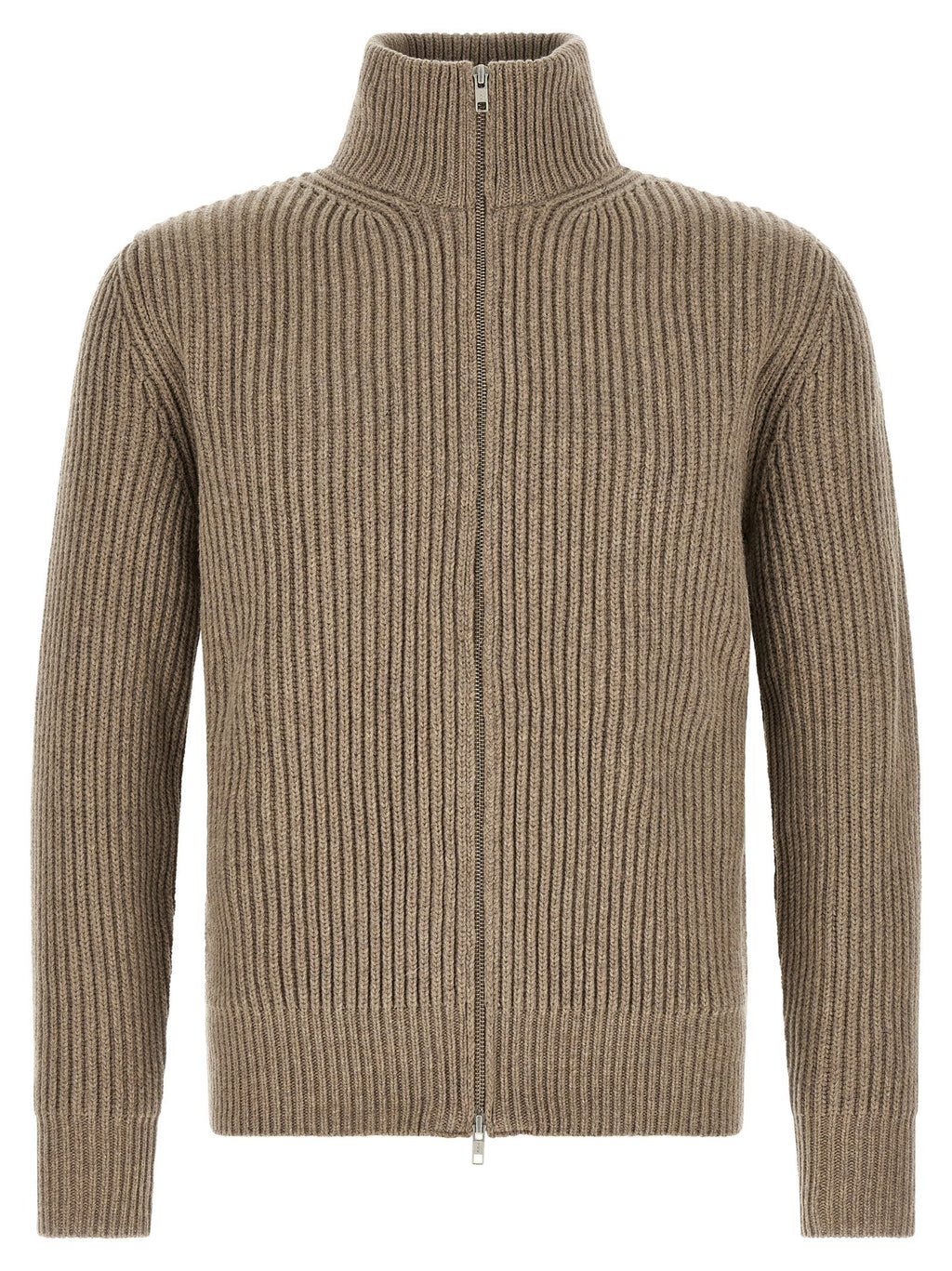 MM6 Maison Margiela Beige Wool Full-Length Jacket MM6 Maison Margiela