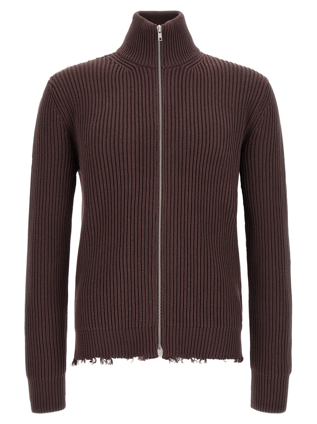 MM6 Maison Margiela Brown Cotton Cardigan