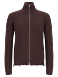 MM6 Maison Margiela Brown Cotton Cardigan