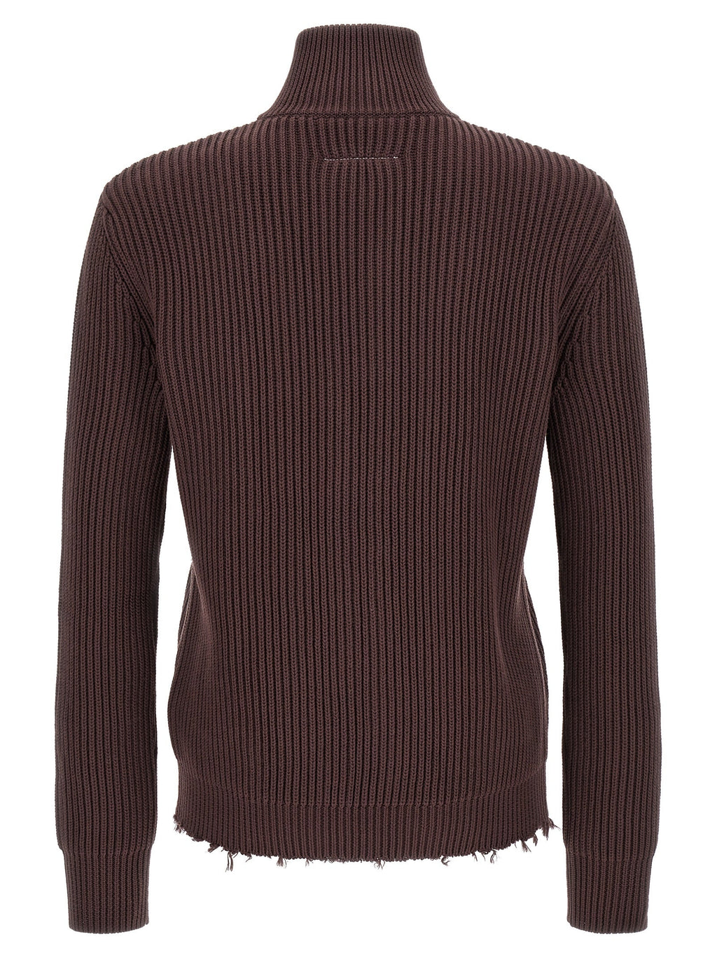 MM6 Maison Margiela Brown Cotton Cardigan