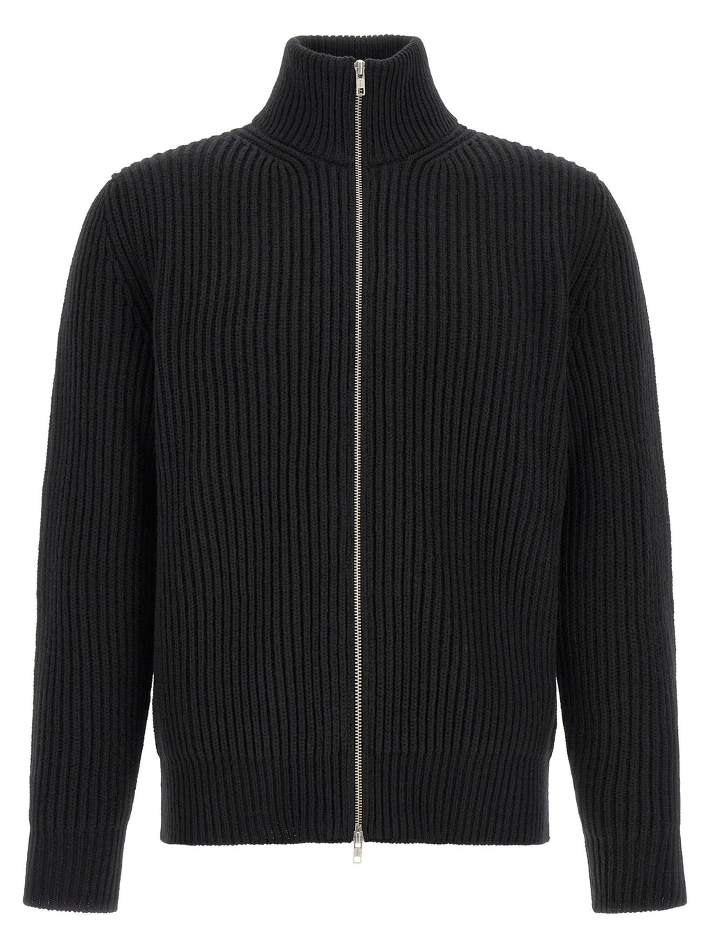 MM6 Maison Margiela Black Wool Full-Length Jacket