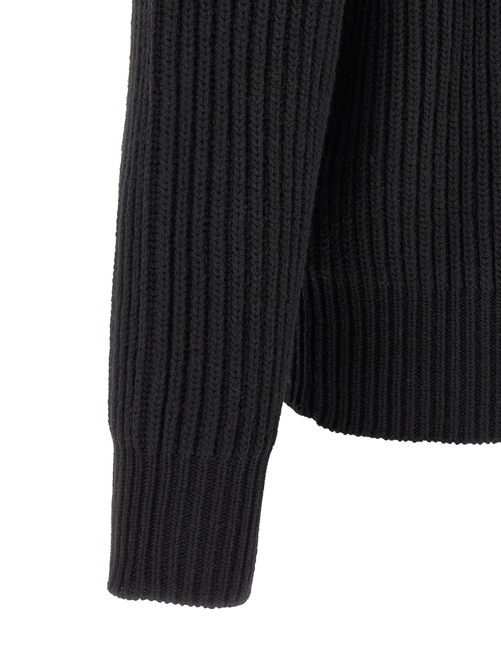 MM6 Maison Margiela Black Wool Full-Length Jacket
