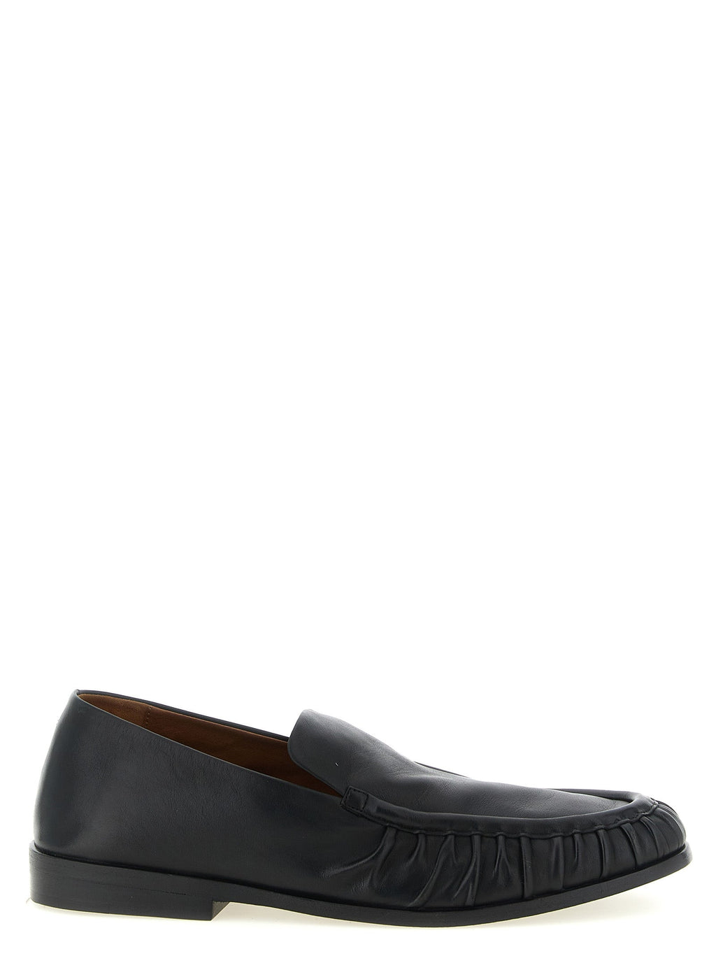 Marsell Black Calfskin Slip-On Loafers