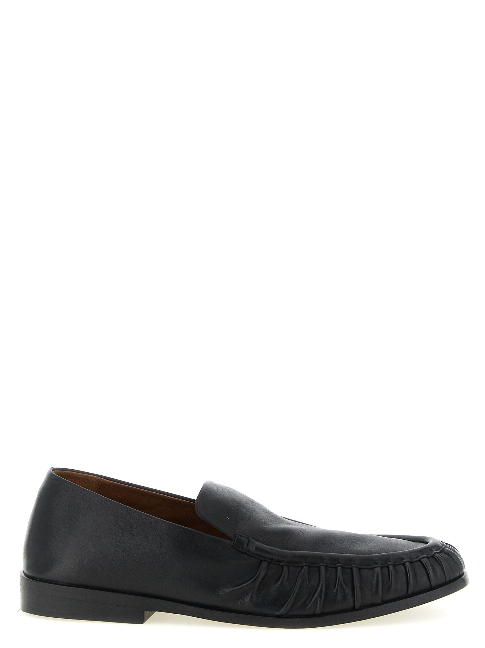 Marsell Black Calfskin Slip-On Loafers