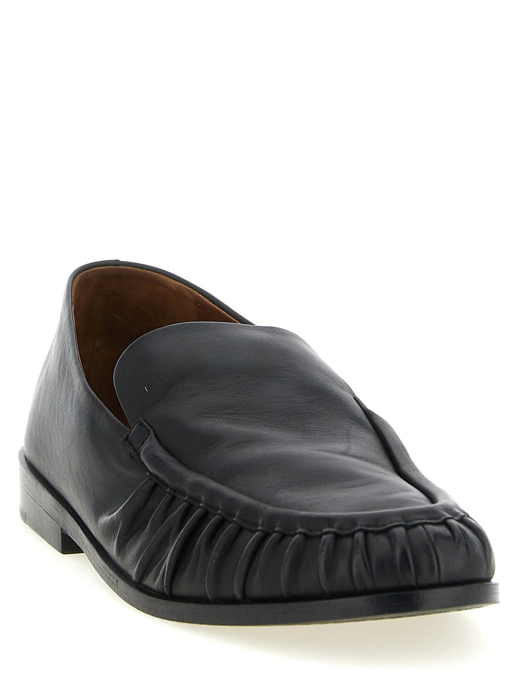 Marsell Black Calfskin Slip-On Loafers Marsell