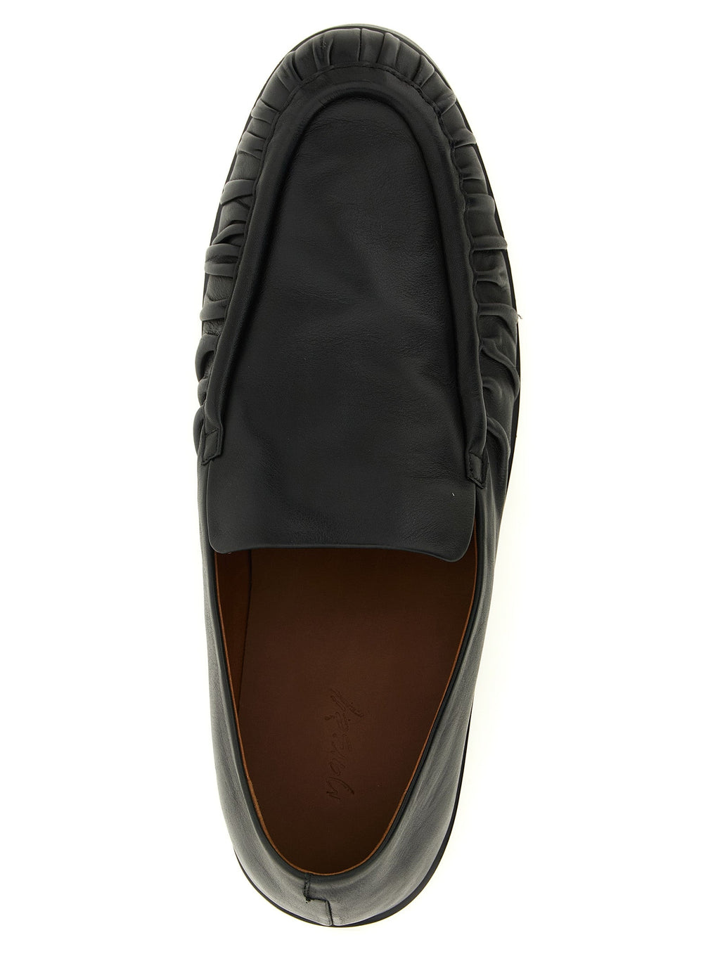 Marsell Black Calfskin Slip-On Loafers Marsell