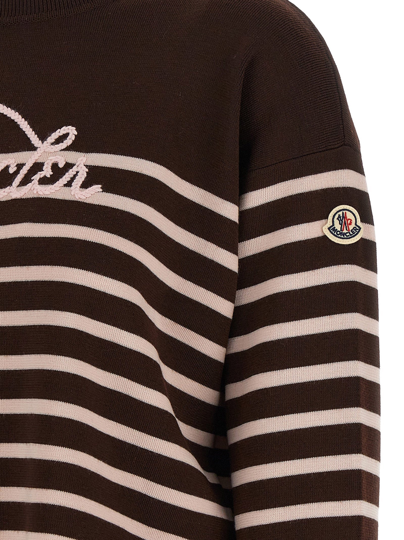 Moncler White Virgin Wool Cardigan Moncler