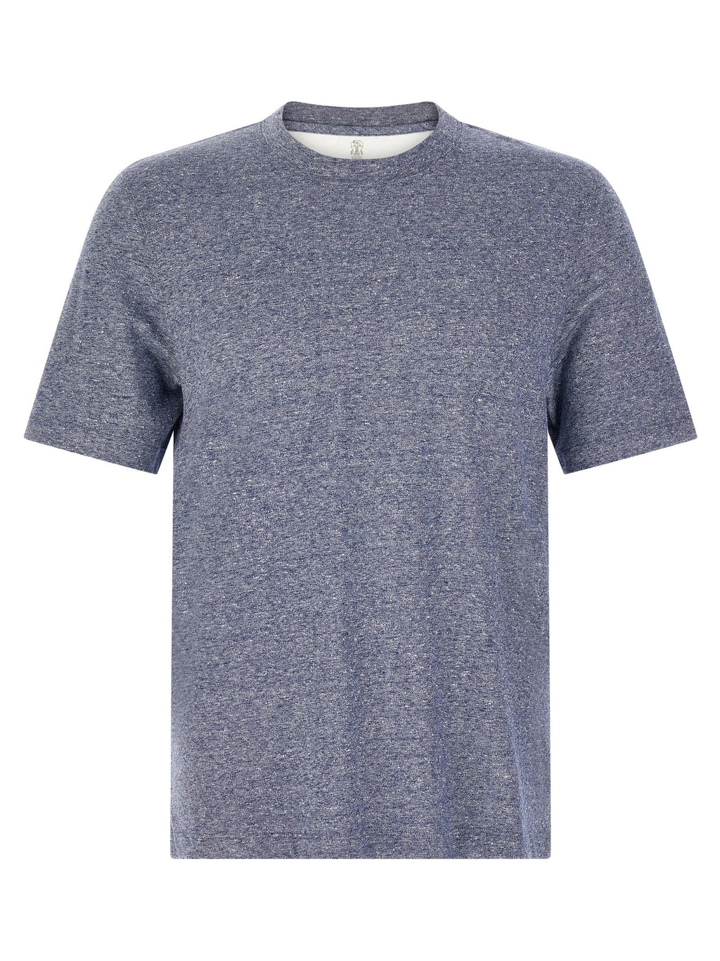 Brunello Cucinelli Blue Linen T-Shirt Brunello Cucinelli