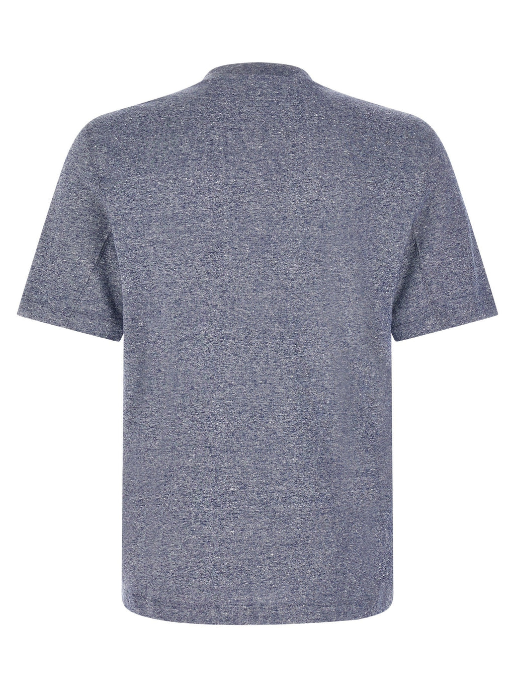 Brunello Cucinelli Blue Linen T-Shirt Brunello Cucinelli