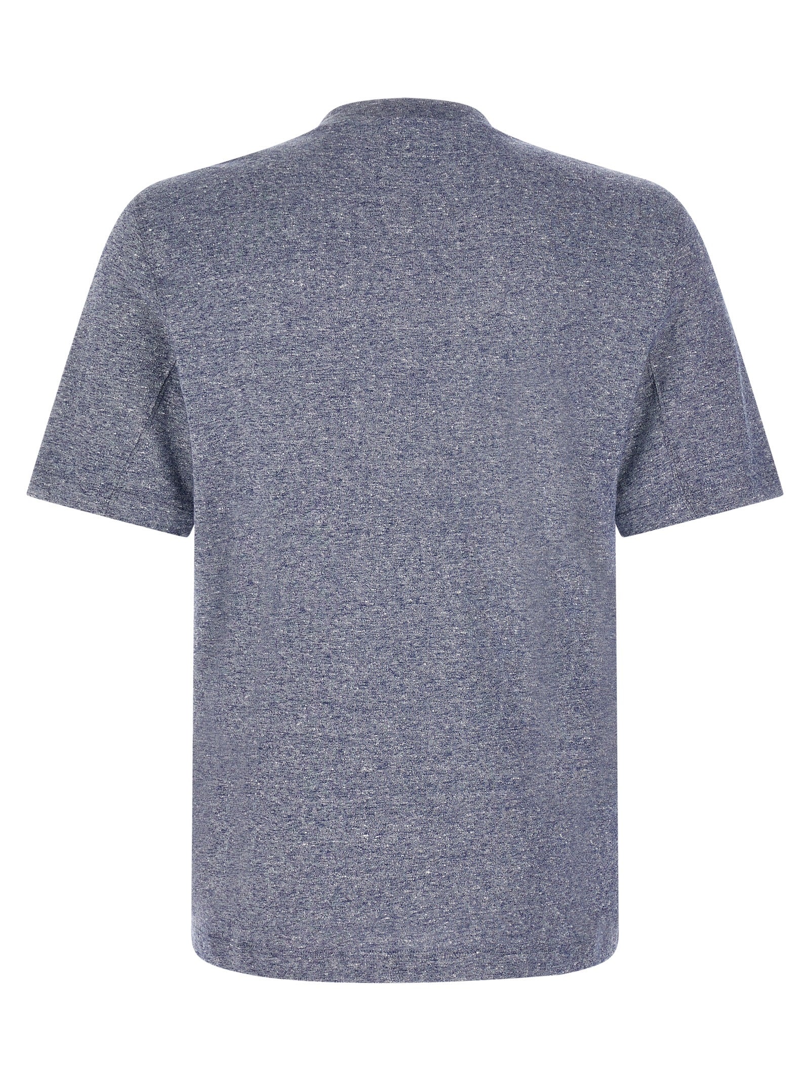 Brunello Cucinelli Blue Linen T-Shirt Brunello Cucinelli