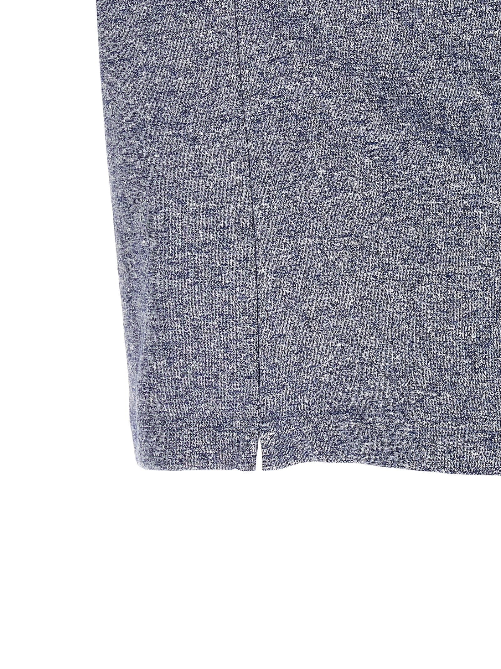 Brunello Cucinelli Blue Linen T-Shirt Brunello Cucinelli
