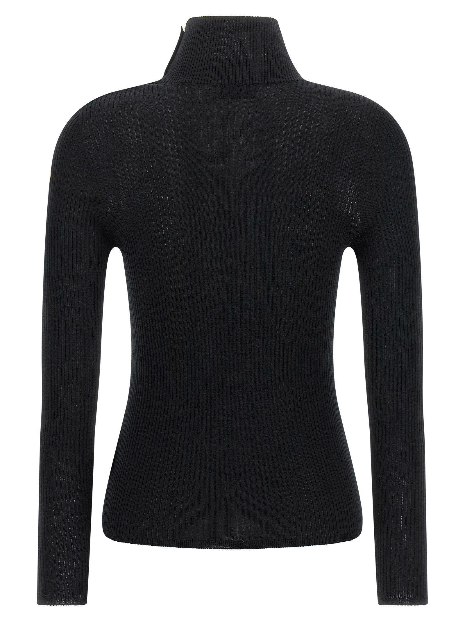 Moncler Black Virgin Wool Cardigan