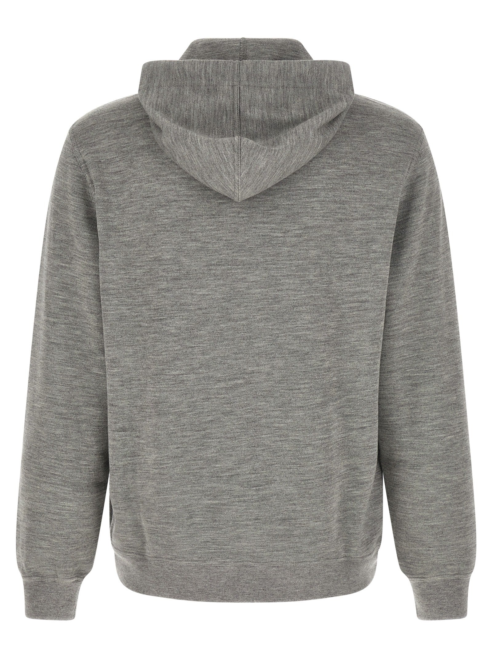 Brunello Cucinelli Gray Cashmere Sweatshirt Brunello Cucinelli