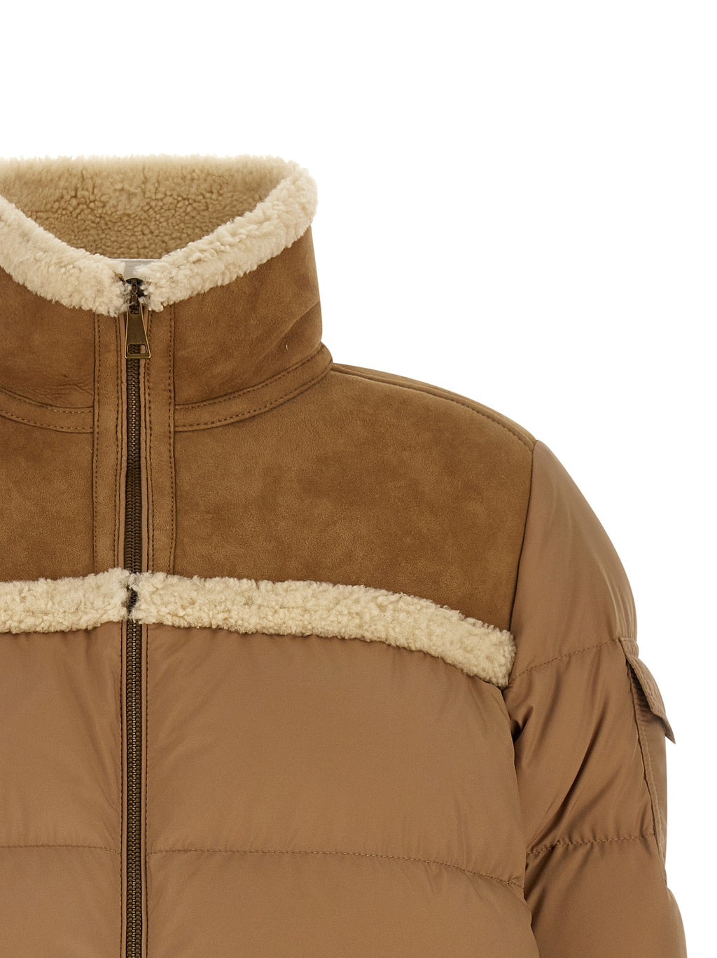 Moncler Beige Polyester Full-Length Jacket Moncler