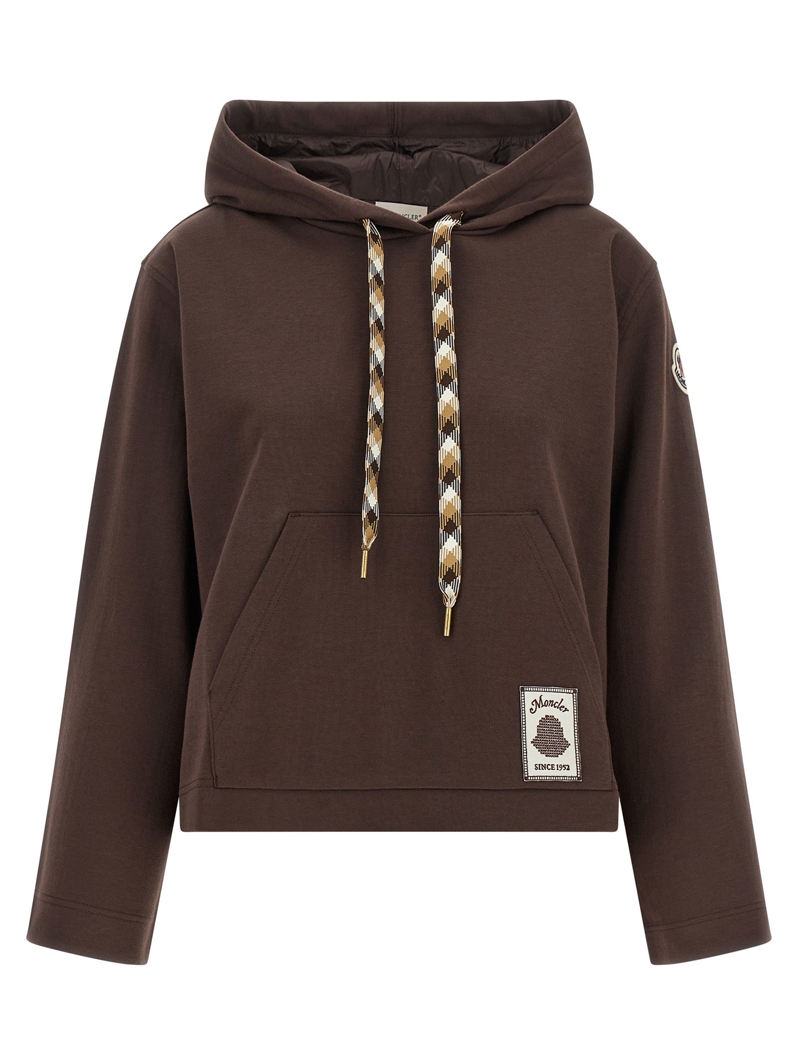 Moncler Brown Cotton Sweatshirt Moncler