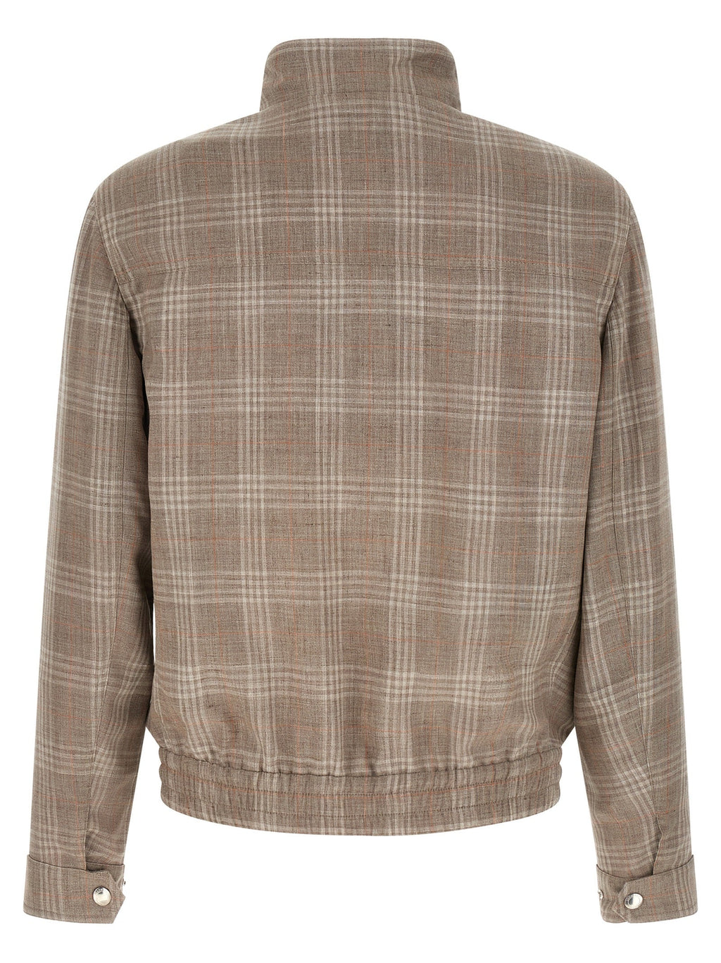 Brunello Cucinelli Brown Wool Full-Length Jacket Brunello Cucinelli