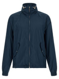 Brunello Cucinelli Blue Polyester Full-Length Jacket