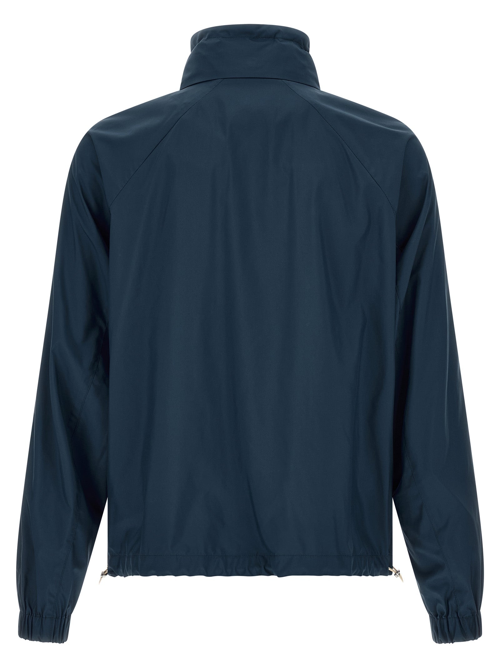 Brunello Cucinelli Blue Polyester Full-Length Jacket