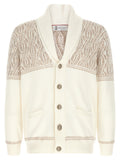Brunello Cucinelli Beige Cotton Cardigan Brunello Cucinelli