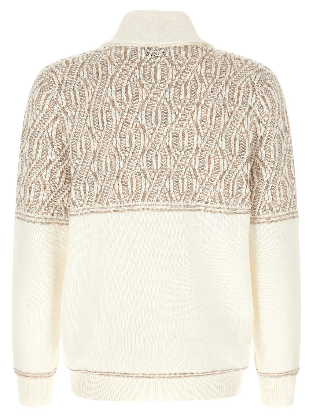Brunello Cucinelli Beige Cotton Cardigan Brunello Cucinelli